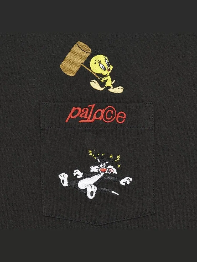 Футболка Palace Tweety-P Pocket T-Shirt 'Black' — изображение 3 из 3, черный