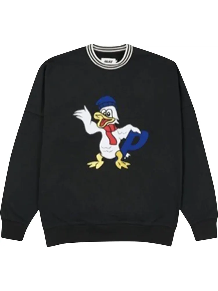 Толстовка Palace Chilly Duck Out Drop Shoulder Crew 'Black' — изображение 1 из 2, черный