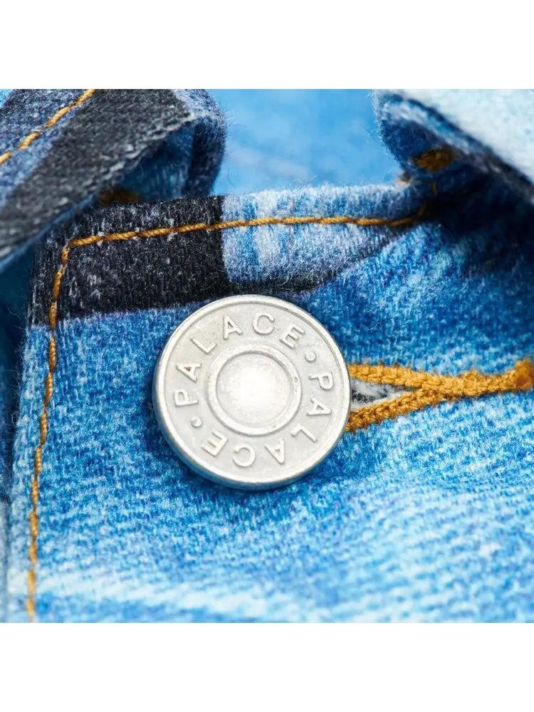 Куртка Palace Double Denim Jacket 'Blue' — изображение 3 из 4, синий