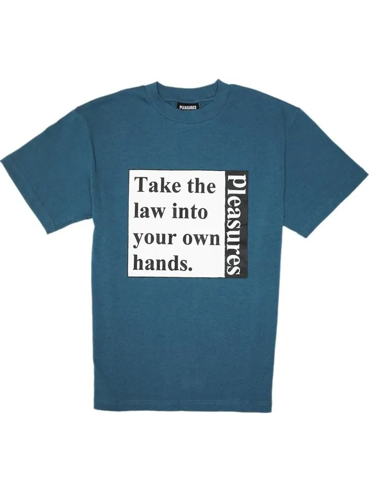 Рубашка Pleasures Lawless Heavy Weight Shirt 'Slate Blue' — изображение 1 из 3, синий