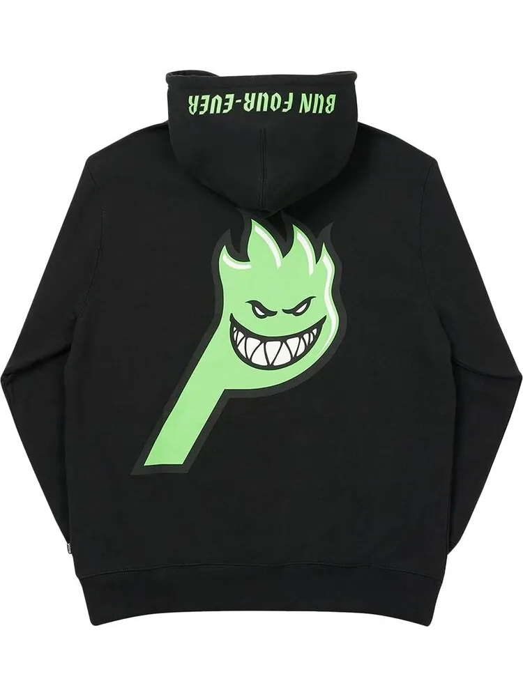 Толстовка Palace x Spitfire Live To Bun Hood 'Black' — изображение 2 из 2, черный