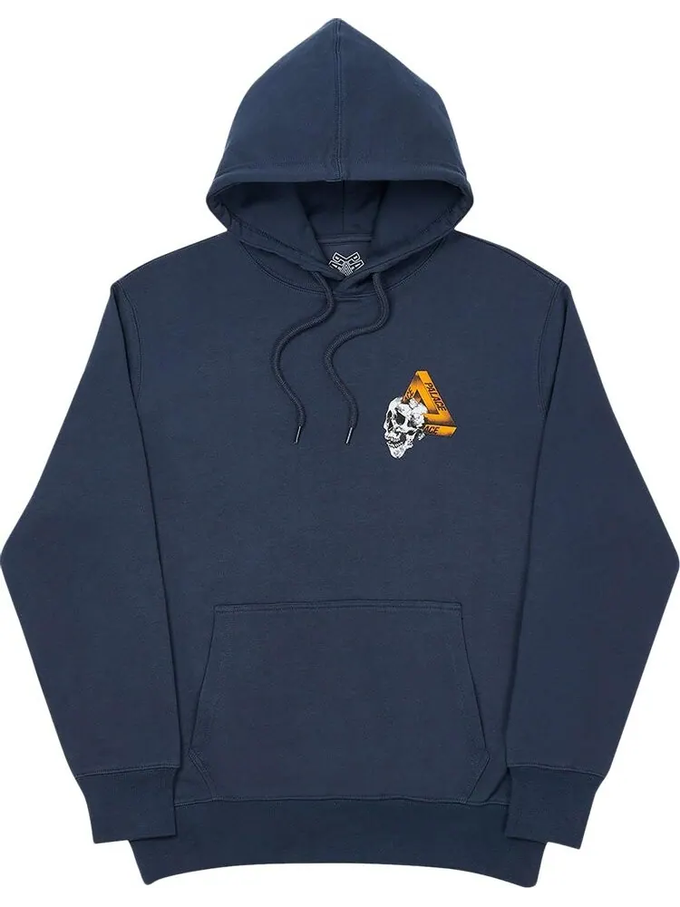 Толстовка Palace Tri-Crusher Hood 'Navy' — изображение 1 из 3, синий