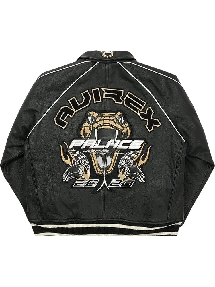 Куртка Palace Avirex No Snakes Jacket 'Black' — изображение 2 из 3, черный