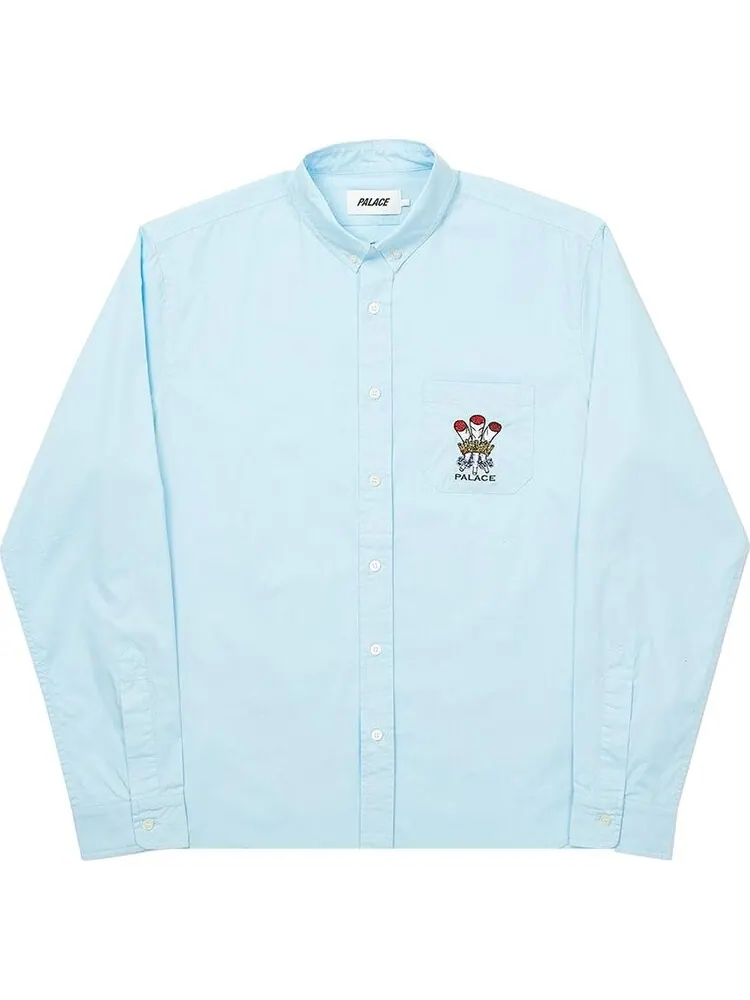 Рубашка Palace Ich Bun Shirt 'Blue' — изображение 1 из 3, синий