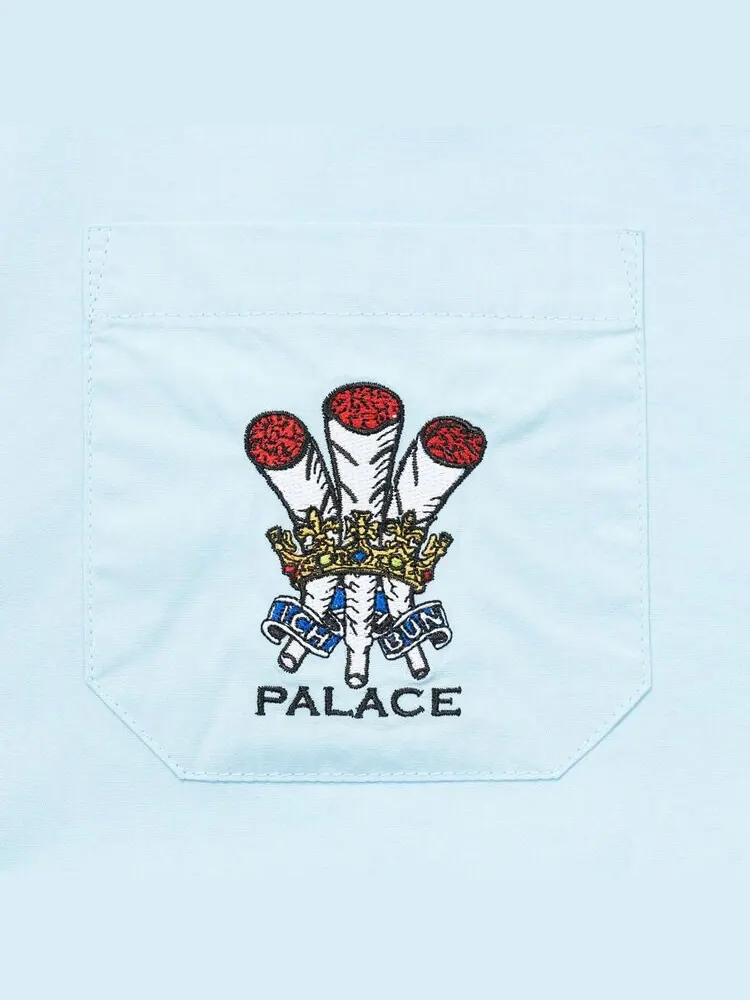Рубашка Palace Ich Bun Shirt 'Blue' — изображение 3 из 3, синий