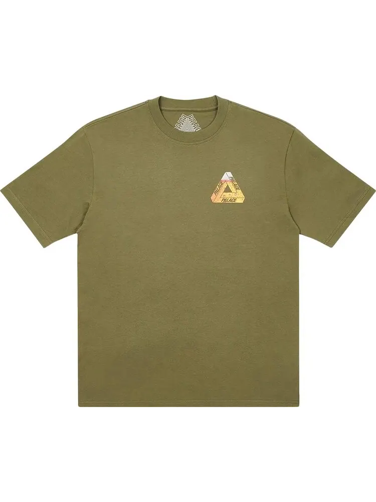 Футболка Palace Tri-Lager T-Shirt 'Olive' — изображение 1 из 2, зеленый