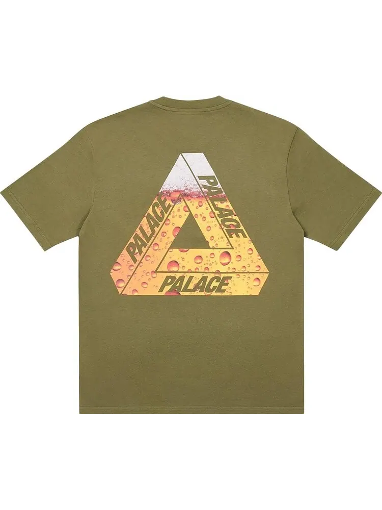 Футболка Palace Tri-Lager T-Shirt 'Olive' — изображение 2 из 2, зеленый
