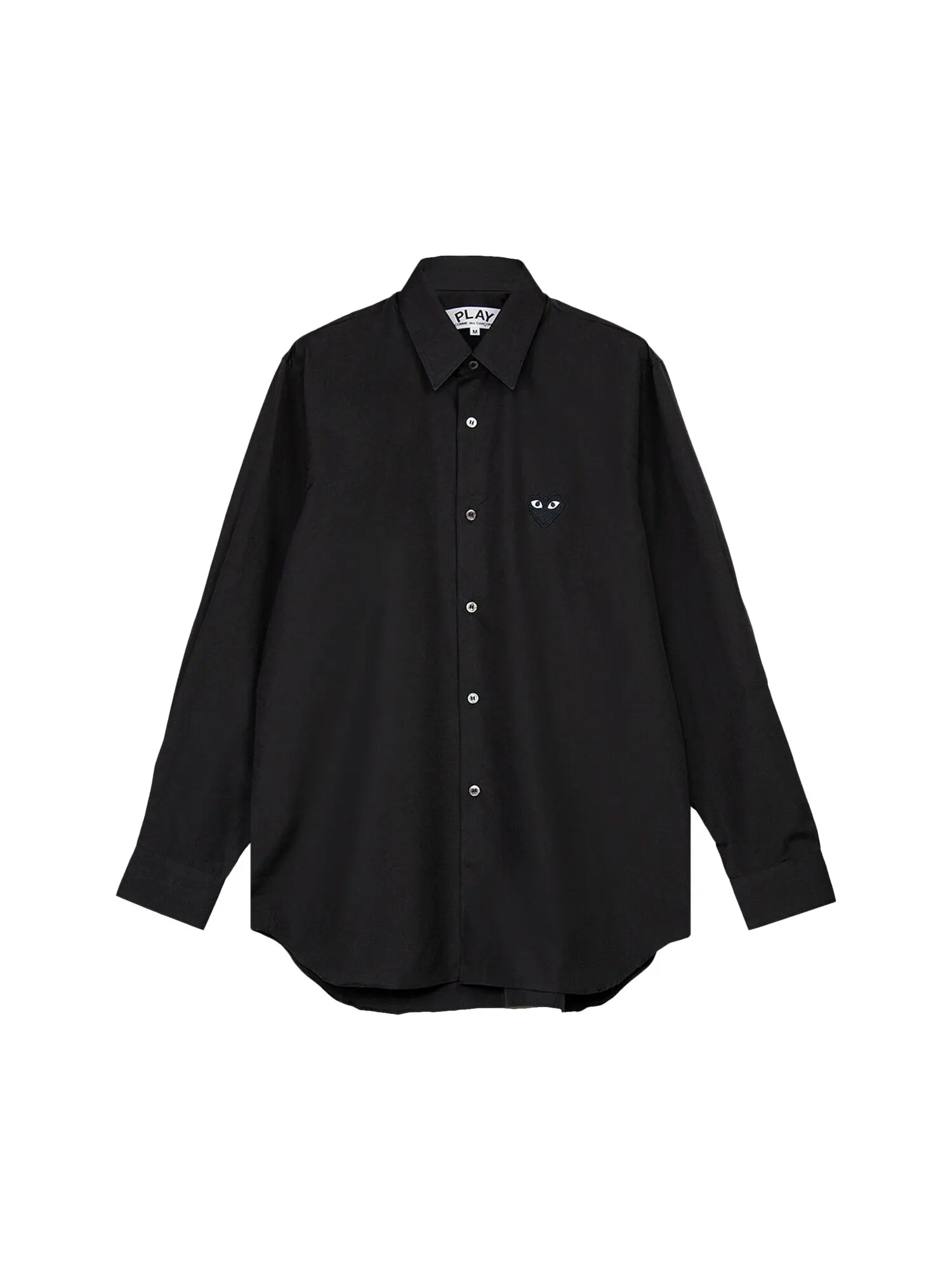 Рубашка с длинными рукавами Comme des Garçons PLAY Small Heart — изображение 1 из 1, черный