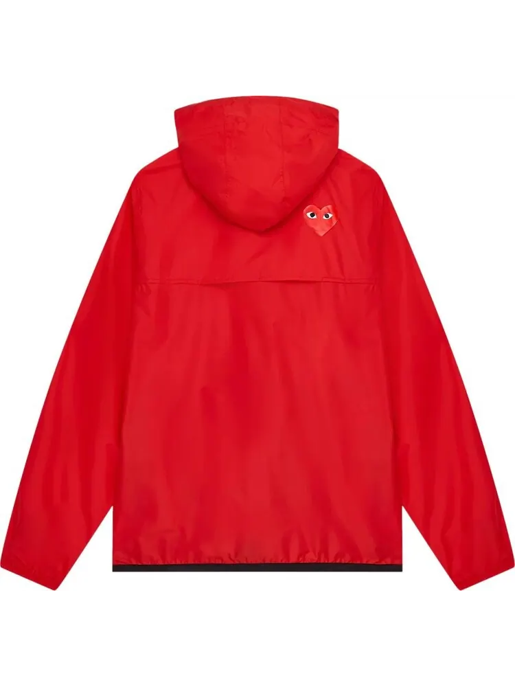 Куртка Comme des Garçons PLAY x K-Way Full-Zip Packable Jacket 'Red' — изображение 2 из 2, красный