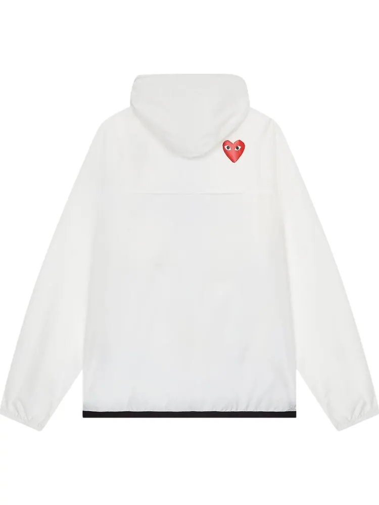 Куртка Comme des Garçons PLAY x K-Way Full-Zip Packable Jacket 'White' — изображение 2 из 2, белый