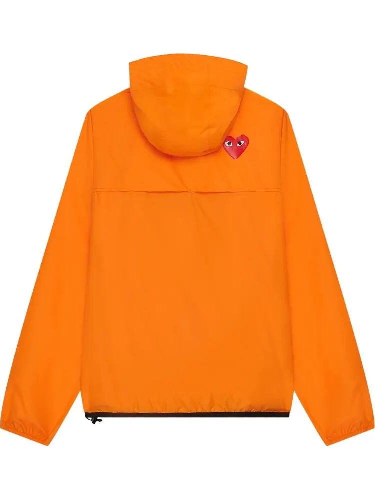 Куртка Comme des Garçons PLAY x K-Way Half-Zip Packable Jacket 'Orange' — изображение 2 из 2, оранжевый