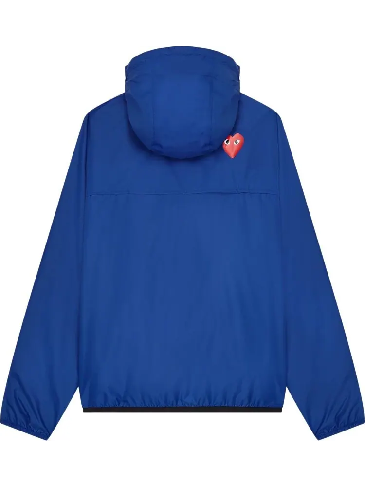 Куртка Comme des Garçons PLAY x K-Way Half-Zip Packable Jacket 'Blue' — изображение 2 из 2, синий