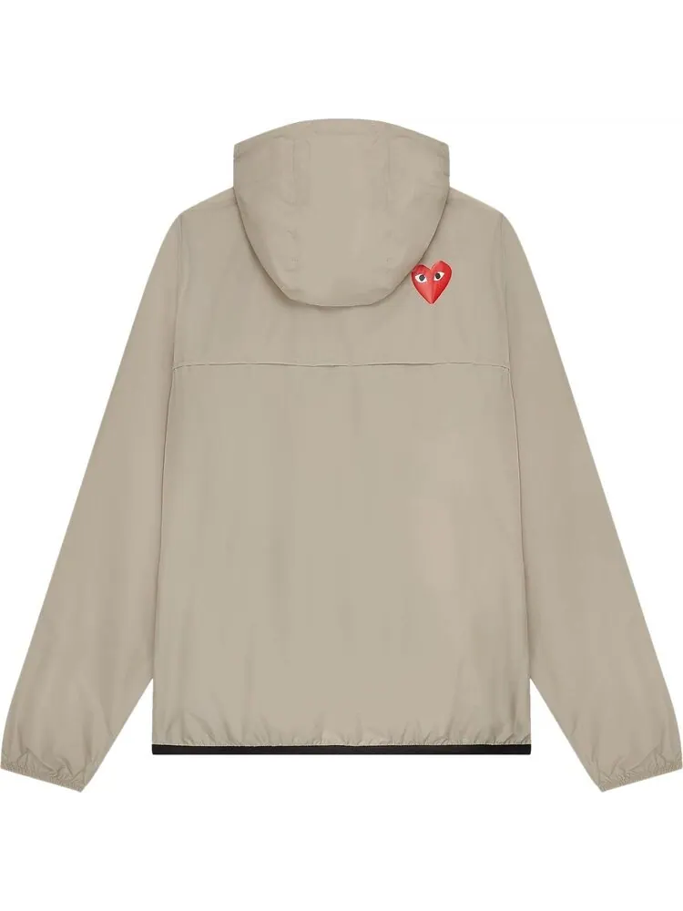 Куртка Comme des Garçons PLAY x K-Way Half-Zip Packable Jacket 'Beige' — изображение 2 из 2, загар