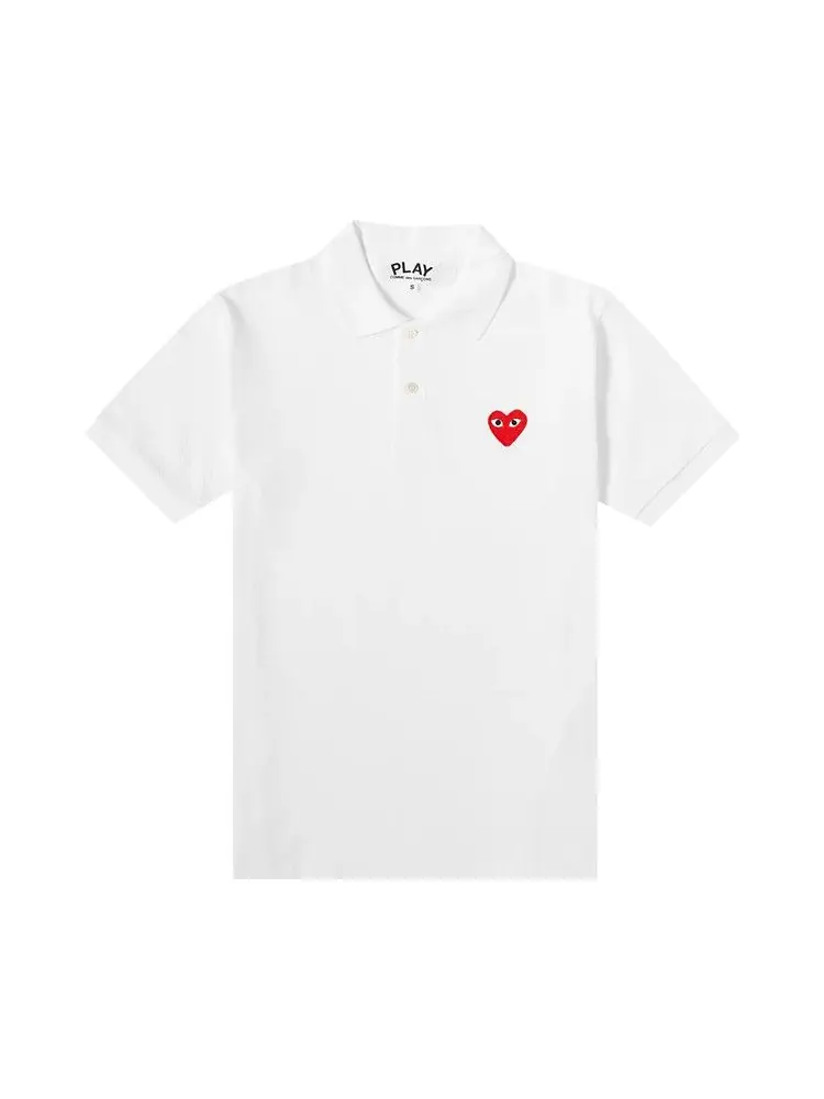 Поло Comme des Garçons PLAY Polo — изображение 1 из 1, белый
