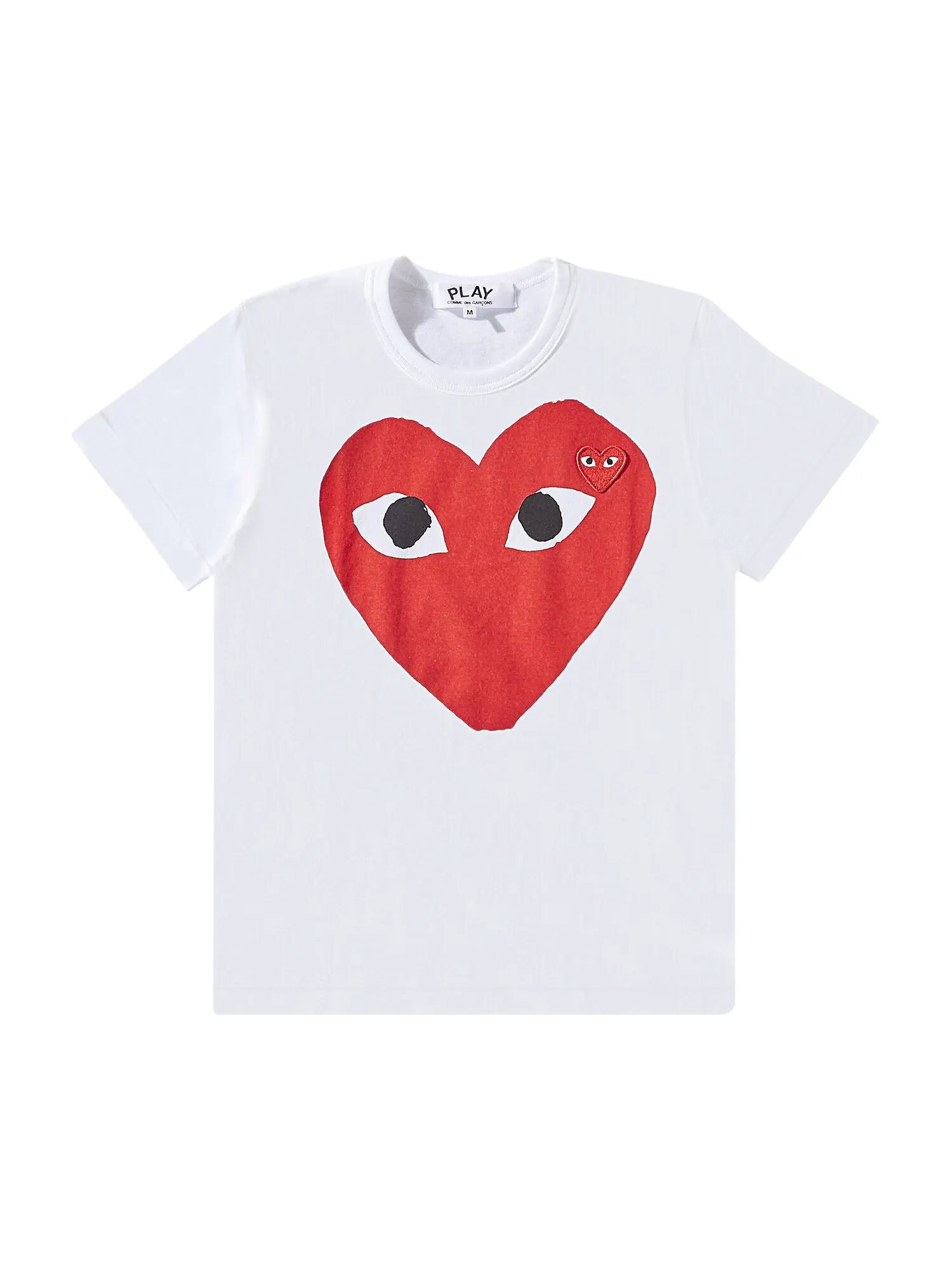 Футболка с логотипом Comme des Garçons PLAY — изображение 1 из 2, белый