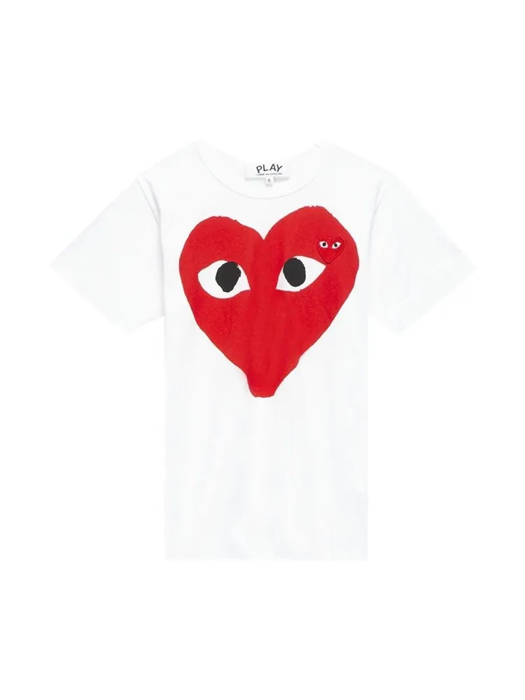 Футболка Comme des Garçons PLAY Big Heart Tee 'White' — изображение 1 из 2, белый