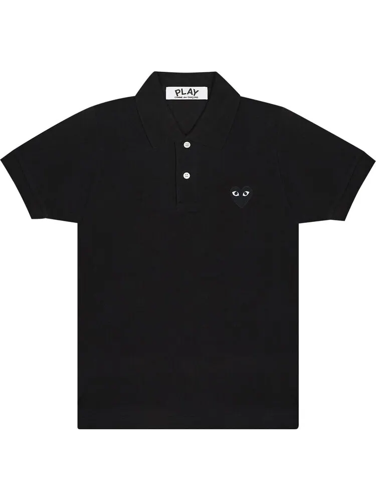 Поло Comme des Garçons PLAY Polo 'Black' — изображение 1 из 1, черный