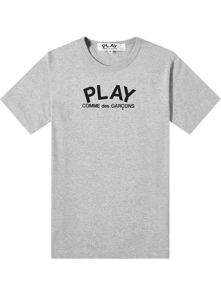 Футболка Comme des Garçons PLAY Back Logo Heart Tee 'Grey' — изображение 1 из 1, серый
