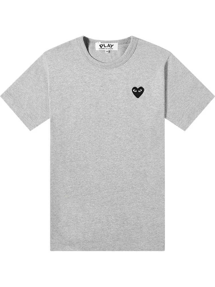 Футболка Comme des Garçons PLAY Heart Logo T-Shirt 'Grey' — изображение 1 из 1, серый