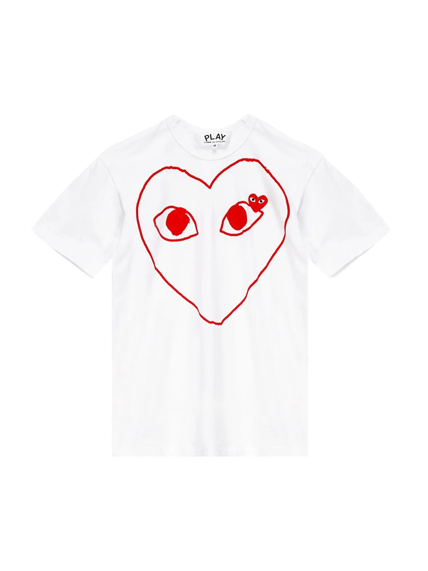 Футболка Comme des Garçons PLAY Play Белая — изображение 1 из 2