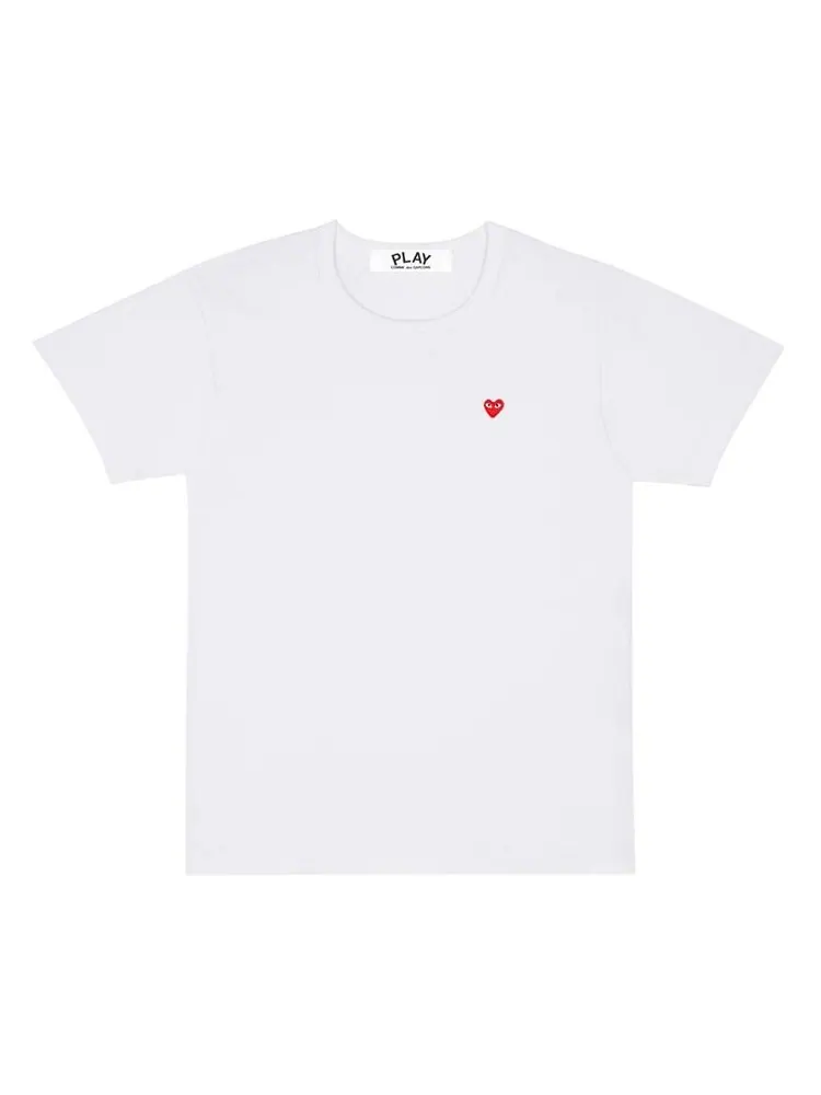 Футболка Comme des Garçons PLAY Mini Heart T-Shirt 'White' — изображение 1 из 1, белый