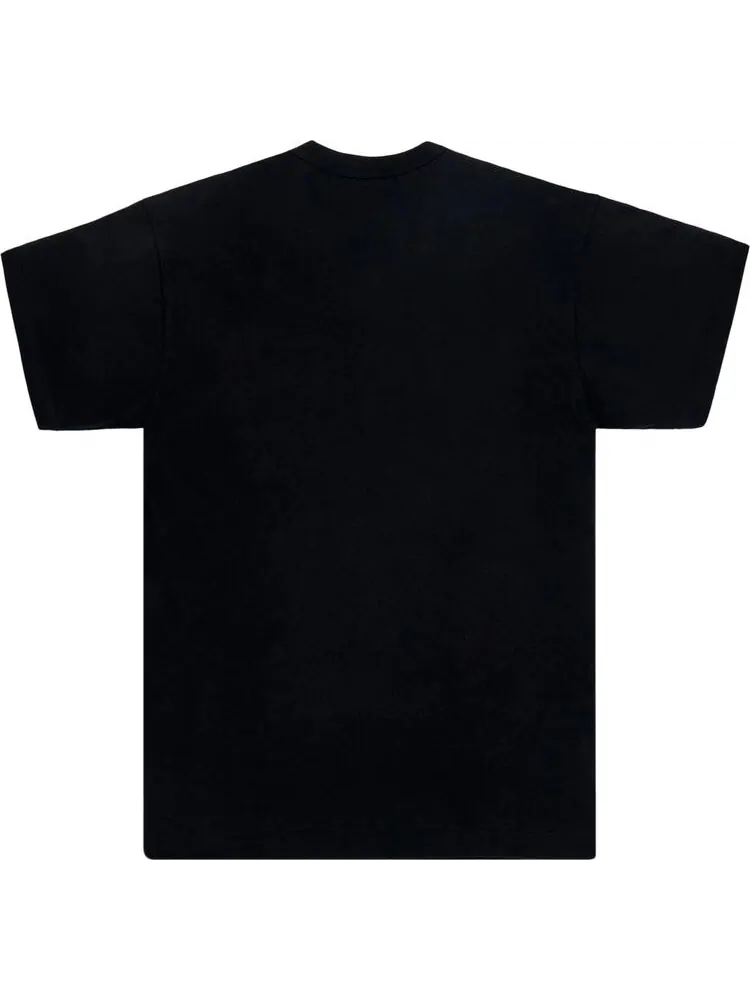 Футболка Comme des Garçons Short-Sleeve Play T-Shirt With Red Heart 'Black' — изображение 2 из 2, черный