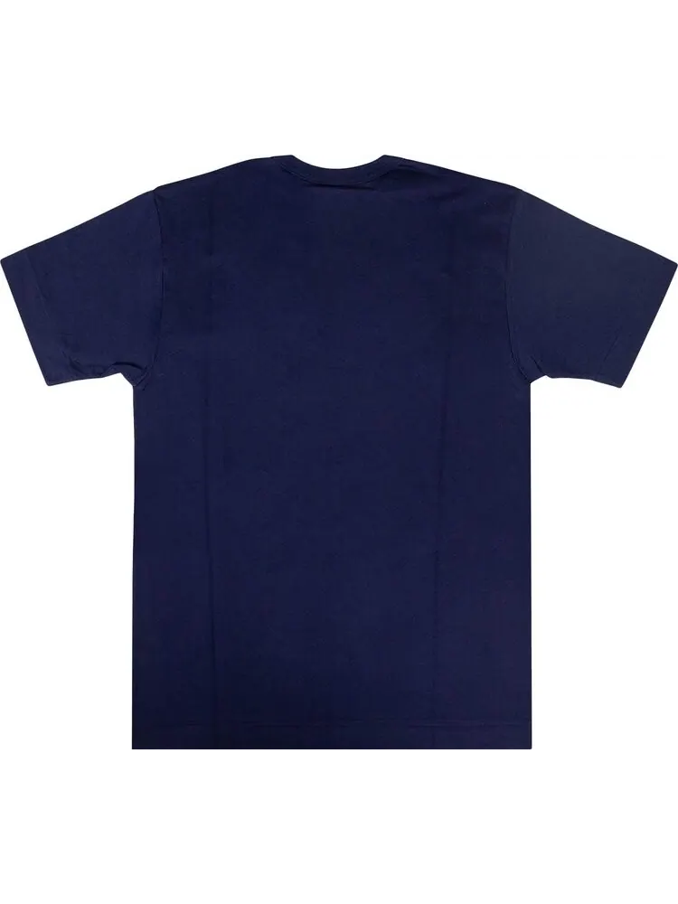 Футболка Comme des Garçons PLAY Heart Logo T-Shirt 'Navy' — изображение 2 из 2, синий
