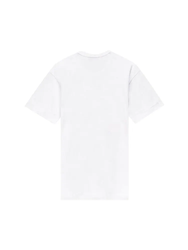 Футболка Comme des Garçons PLAY Double Heart Tee 'White' — изображение 2 из 2, белый