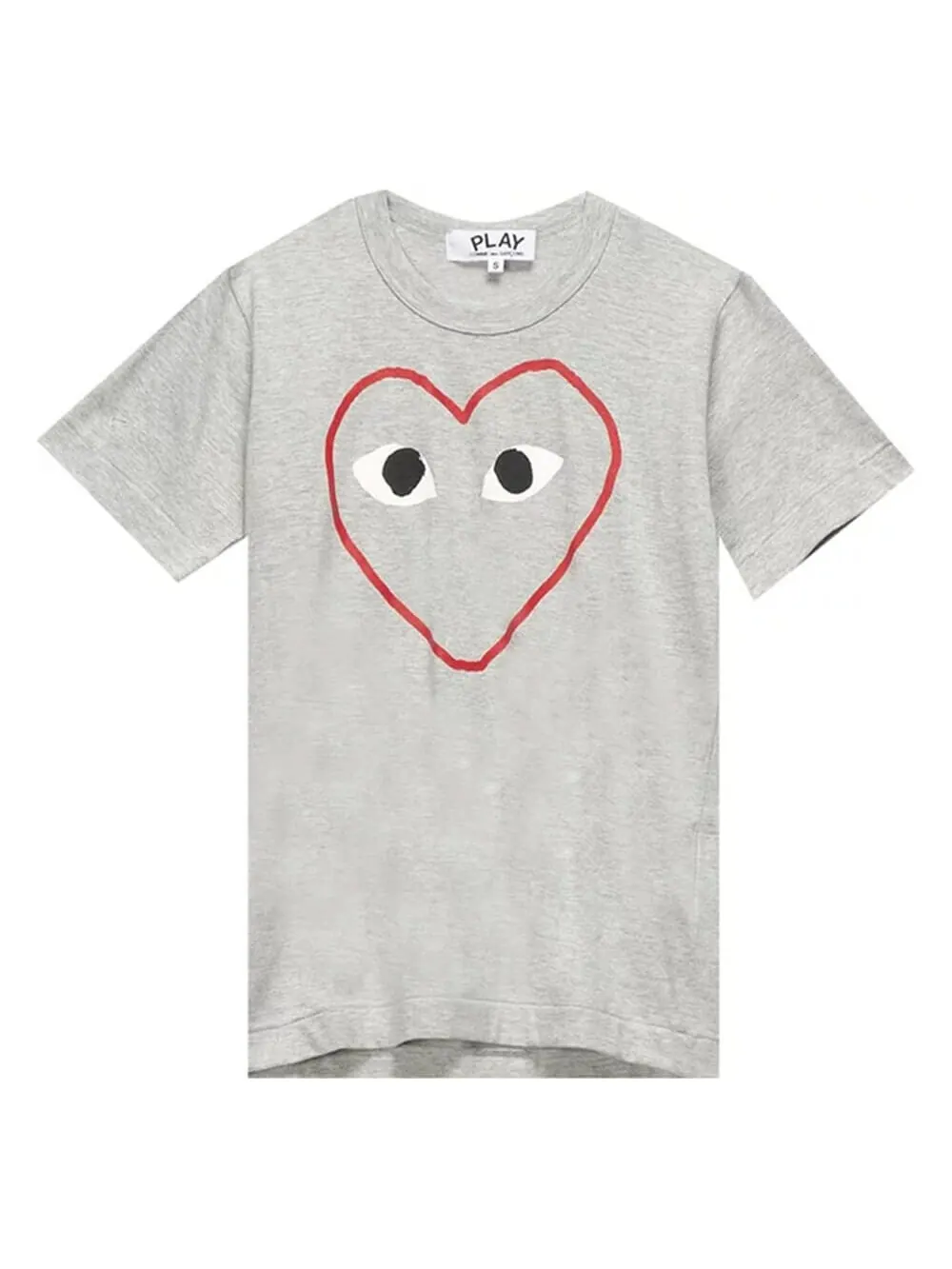 Футболка Comme Des Garçons Play Logo Print — изображение 1 из 1, серый