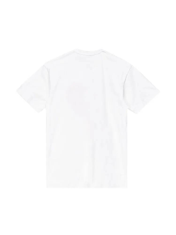 Футболка Comme des Garçons PLAY Misc Logo T-Shirt 'White' — изображение 2 из 2, белый