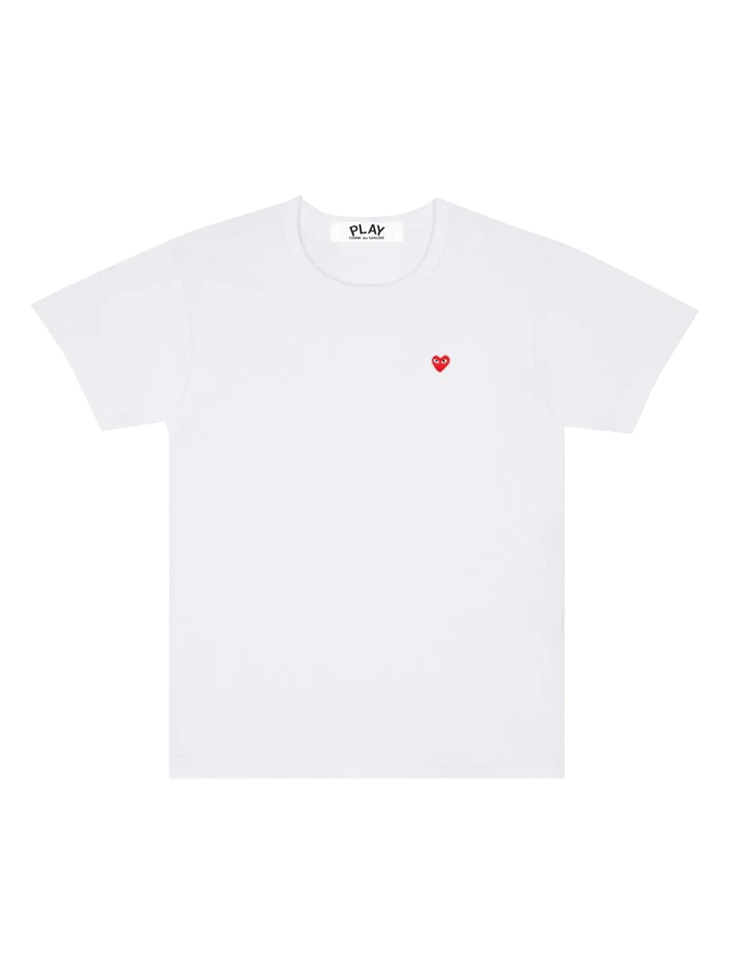 Футболка с логотипом Comme des Garçons PLAY Heart — изображение 1 из 1, белый