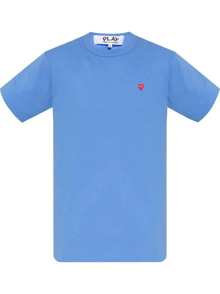 Футболка Comme des Garçons PLAY Small Heart T-Shirt 'Blue' — изображение 1 из 1, синий