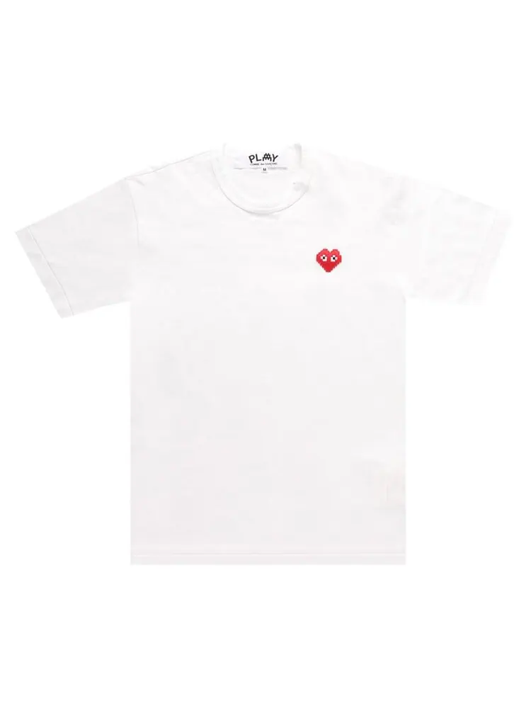 Футболка Comme des Garçons PLAY Mini Logo T-Shirt 'White' — изображение 1 из 2, белый