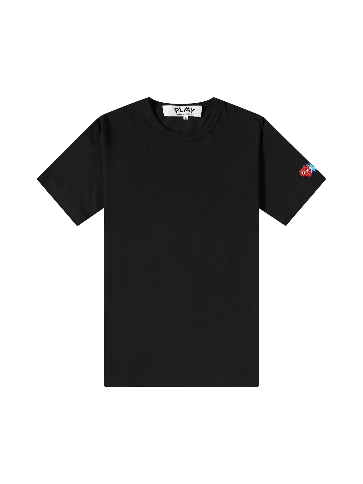 Футболка с нашивкой-логотипом Comme des Garçons PLAY x Invader — изображение 1 из 1, черный