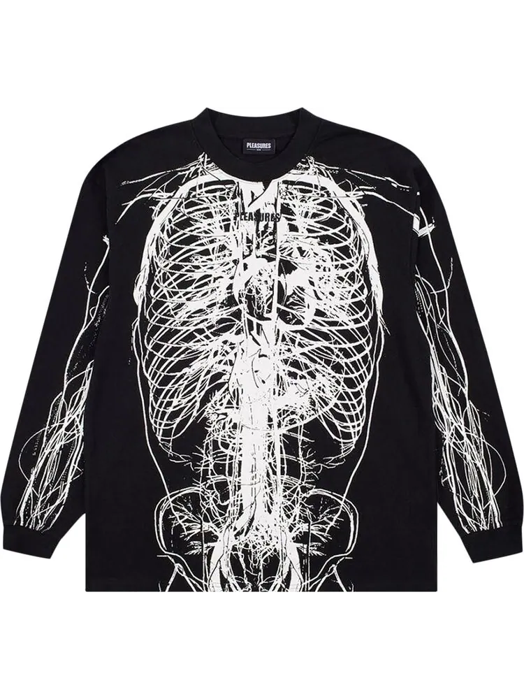 Рубашка Pleasures Nervous Long-Sleeve Shirt 'Black' — изображение 1 из 2, черный