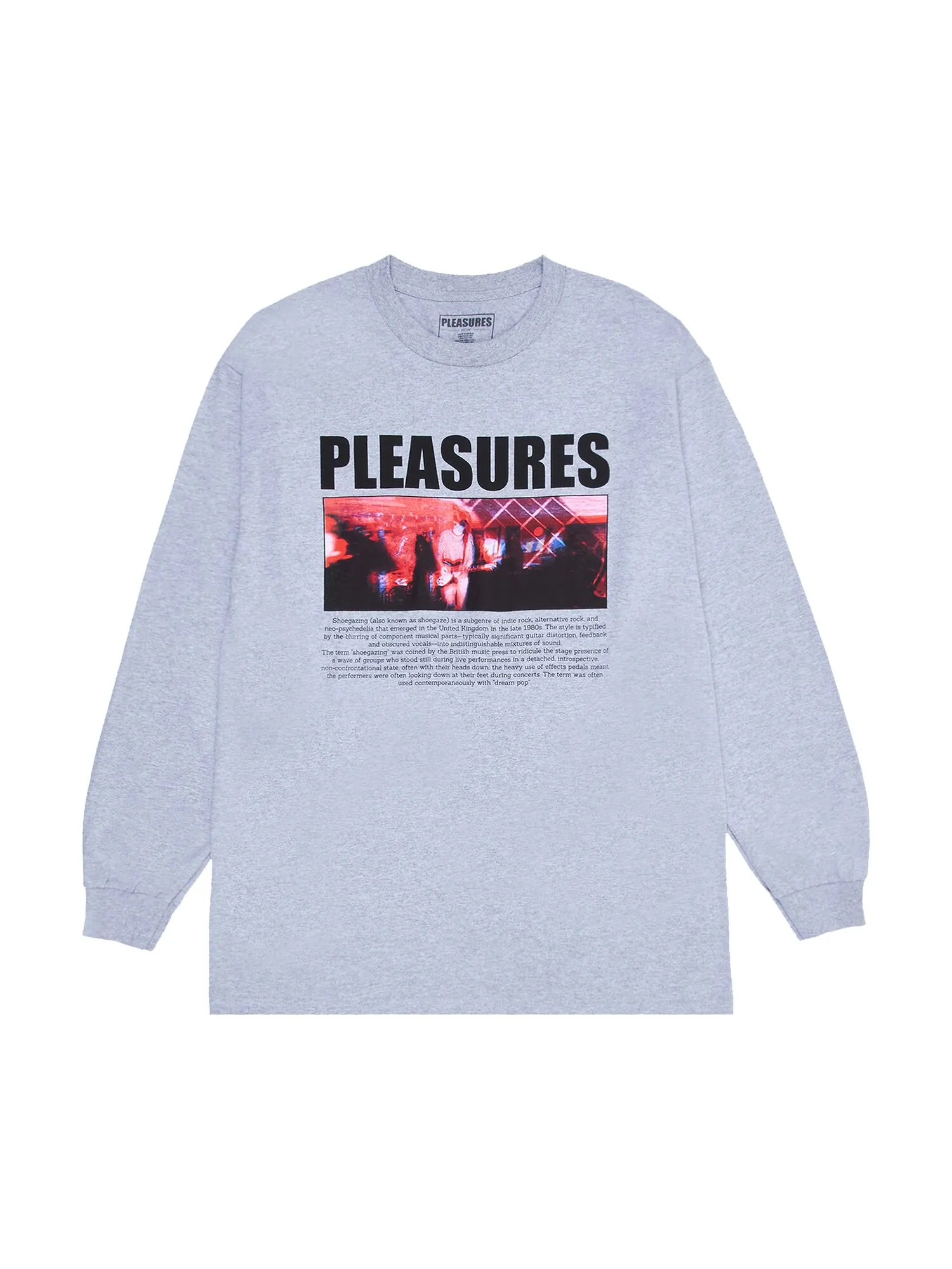 Футболка Pleasures Dream Pop с длинными рукавами, цвет Хезер Грей — изображение 1 из 1