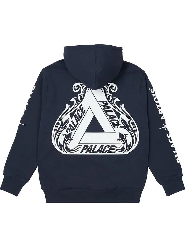 Толстовка Palace x Stella Artois Hood 'Navy' — изображение 2 из 3, синий
