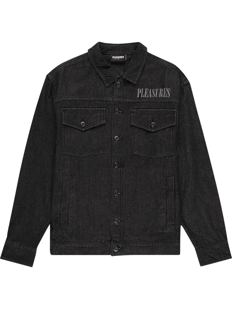 Куртка Pleasures Desire Trucker Jacket 'Black' — изображение 1 из 2, черный
