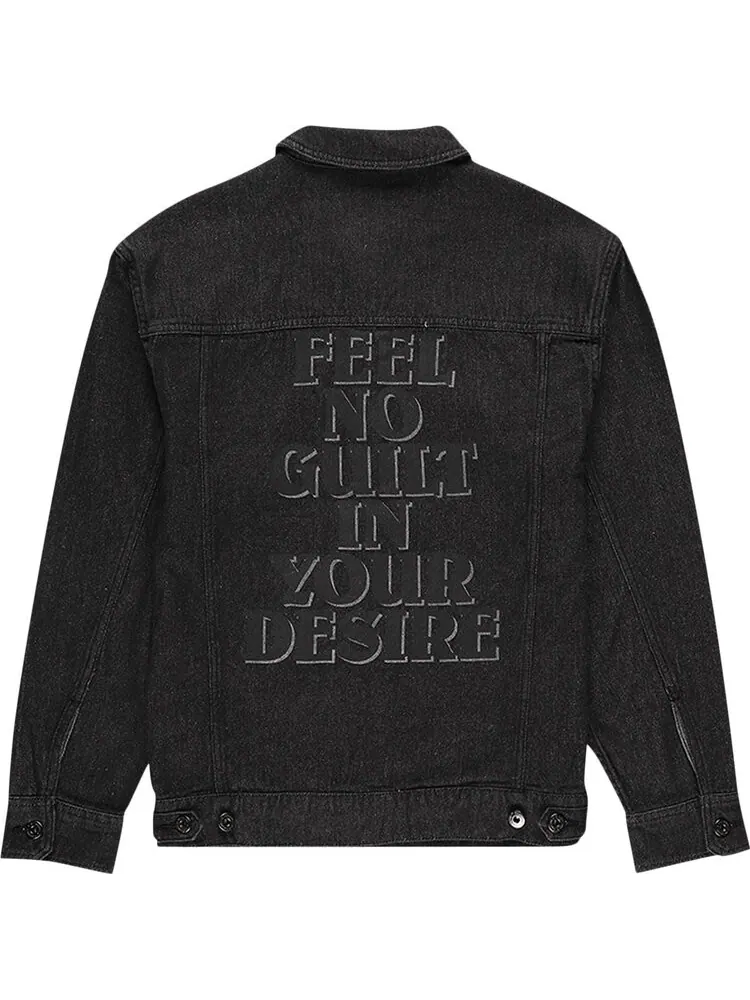Куртка Pleasures Desire Trucker Jacket 'Black' — изображение 2 из 2, черный