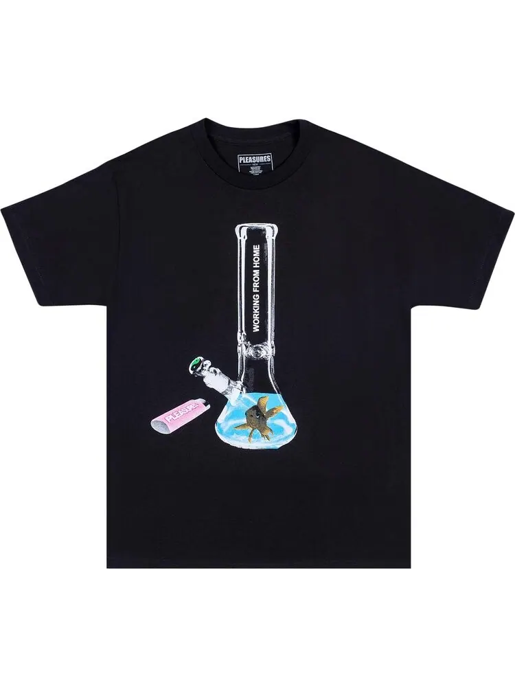 Футболка Pleasures Glass T-Shirt 'Black' — изображение 1 из 1, черный