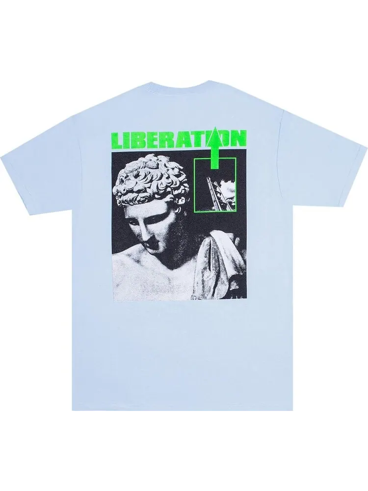 Футболка Pleasures Liberation T-Shirt 'Powder Blue' — изображение 2 из 2, синий
