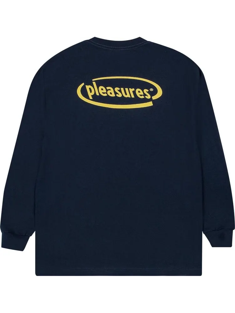 Лонгслив Pleasures Happier Long-Sleeve 'Harbor Blue' — изображение 2 из 2, синий