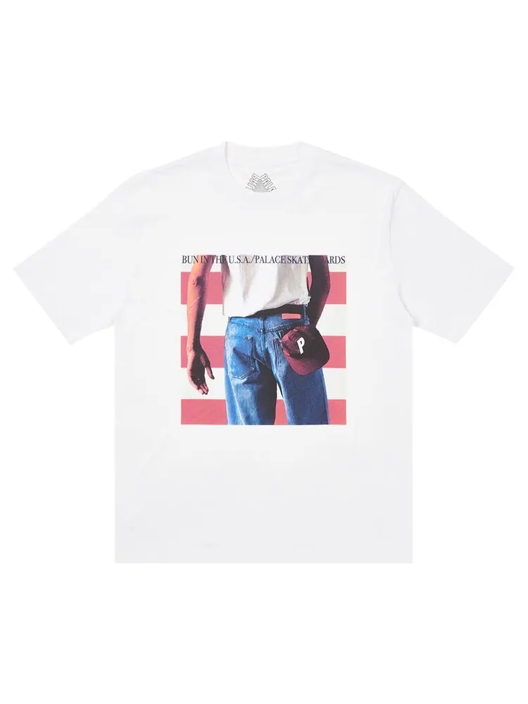 Футболка Palace Born To Bun T-Shirt 'White' — изображение 1 из 1, белый