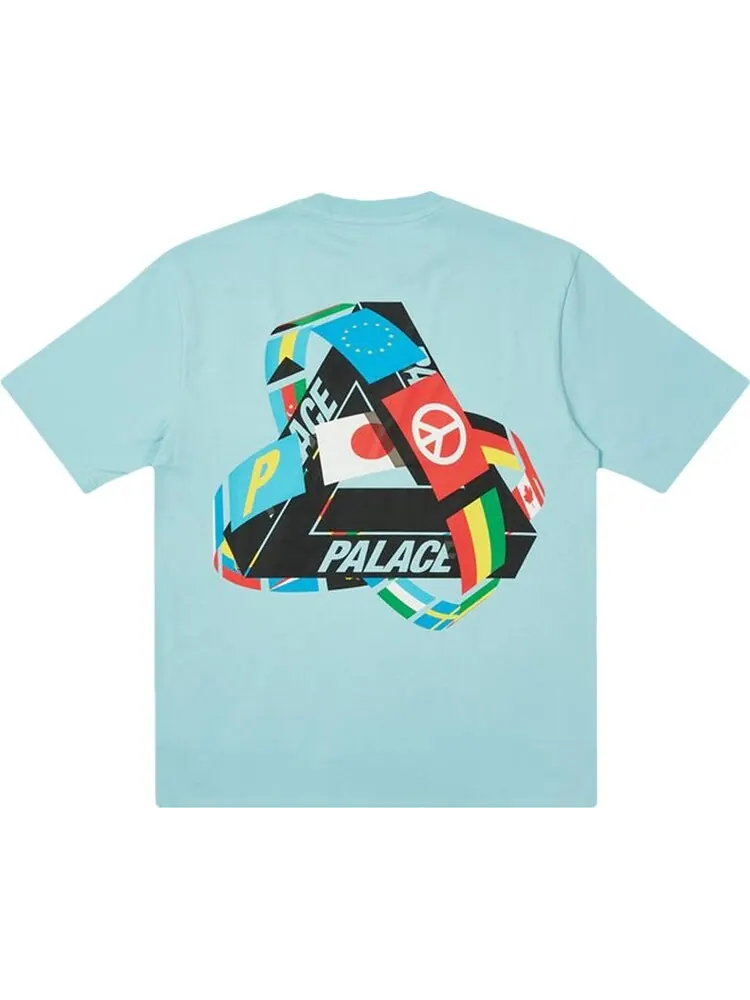 Футболка Palace Tri-Flag T-Shirt 'Blue' — изображение 2 из 2, синий