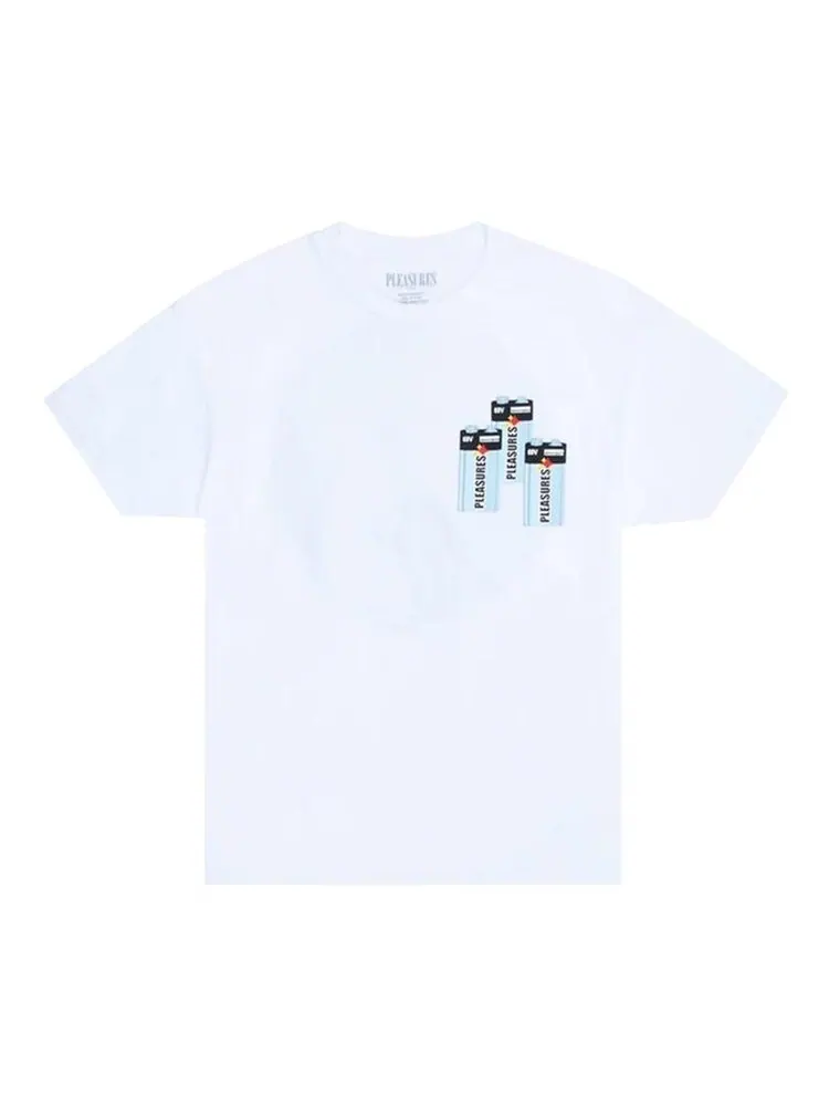Футболка Pleasures Charge T-Shirt 'White' — изображение 1 из 2, белый