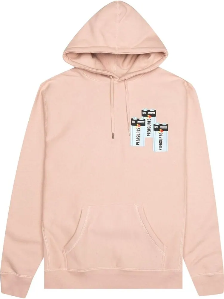 Худи Pleasures Charge Premium Hoodie 'Dusty Rose' — изображение 1 из 2, розовый