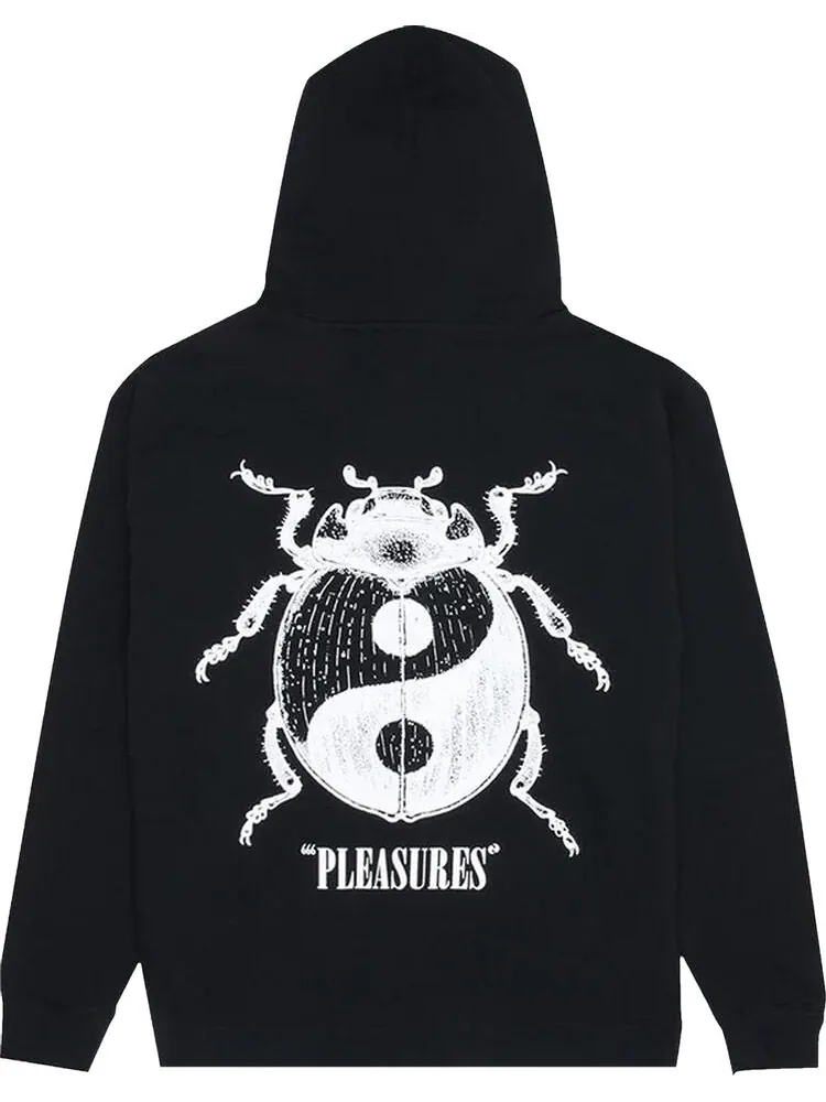 Худи Pleasures Bug Zip Up Hoodie 'Black' — изображение 2 из 2, черный
