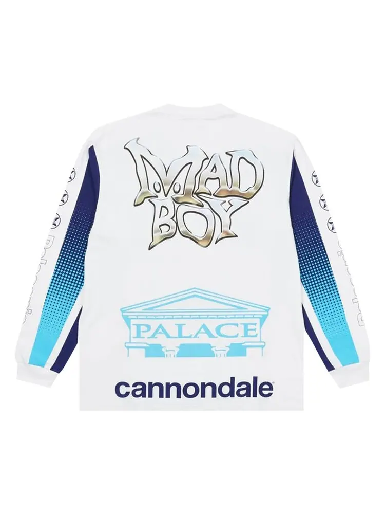 Лонгслив Palace x Cannondale Mad Boy 'White' — изображение 2 из 2, белый