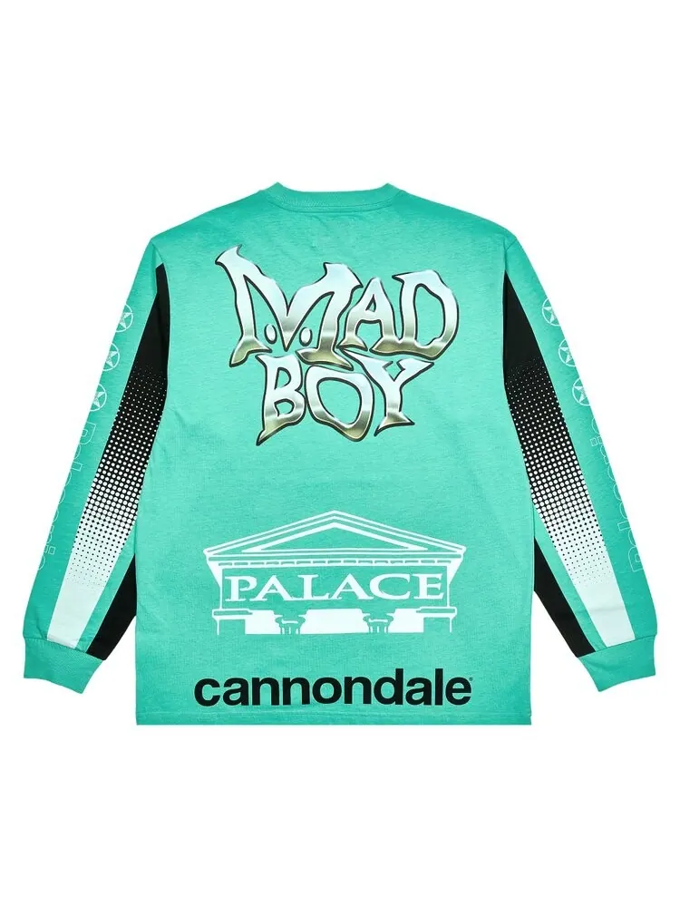 Лонгслив Palace Cannondale Mad Boy 'Mint' — изображение 2 из 2, зеленый