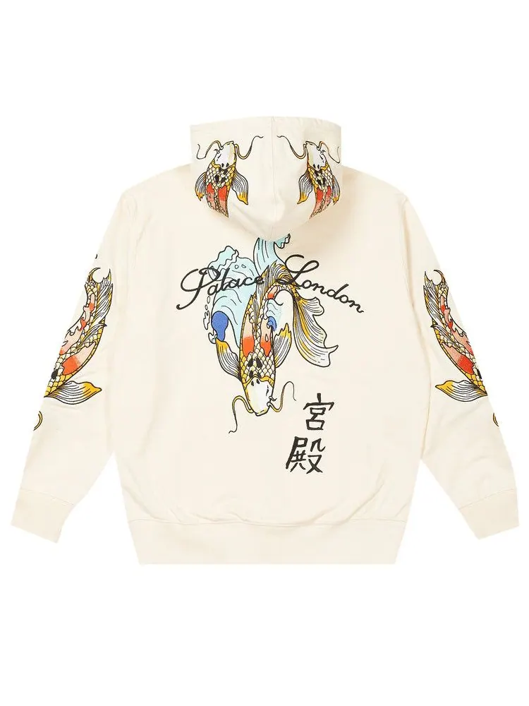 Куртка Palace Carp Zip Hood — изображение 2 из 2, белый